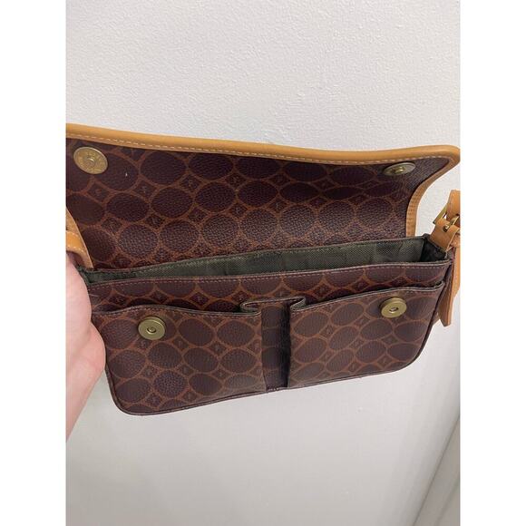 Fossil Mini Bag Shoulder Purse Brown Monogram Logo Y2K Casual - Picture 3 of 9